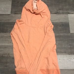 SOLD.  LULULEMON Stress less hoodie peach size 8